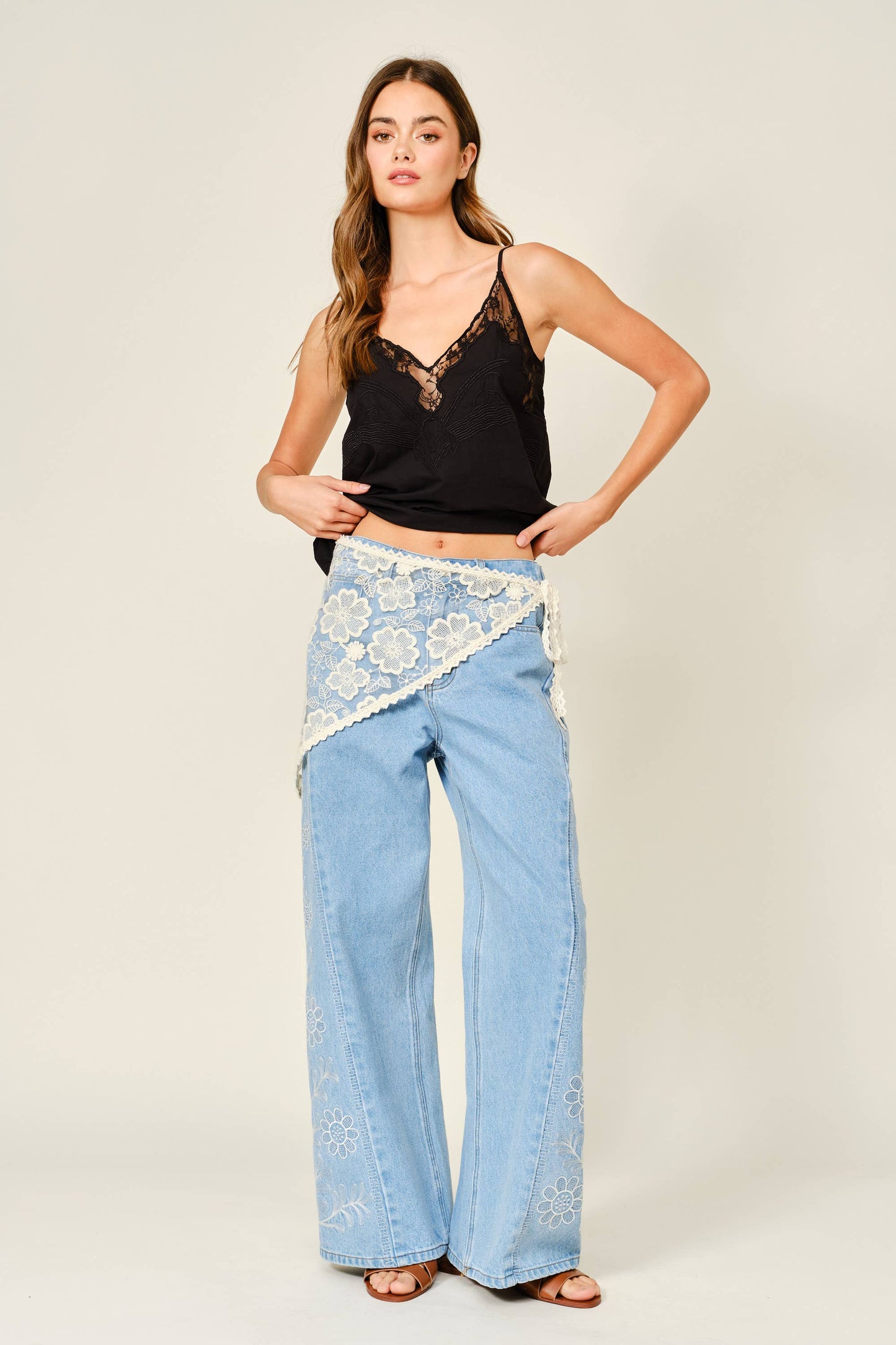 Scarf Lace Wrap Skirt