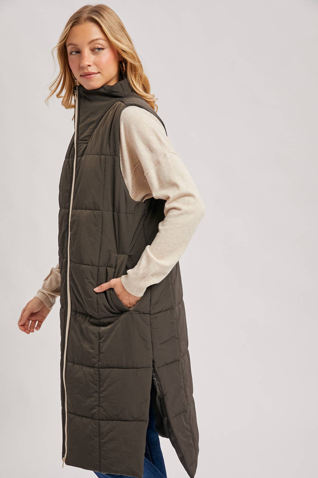 Long Puffer Vest