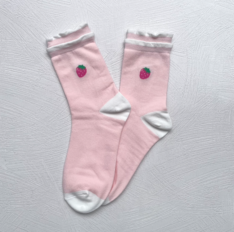 Mini Cherry Berry Casual Socks - alternate product view at Vogue Villa
