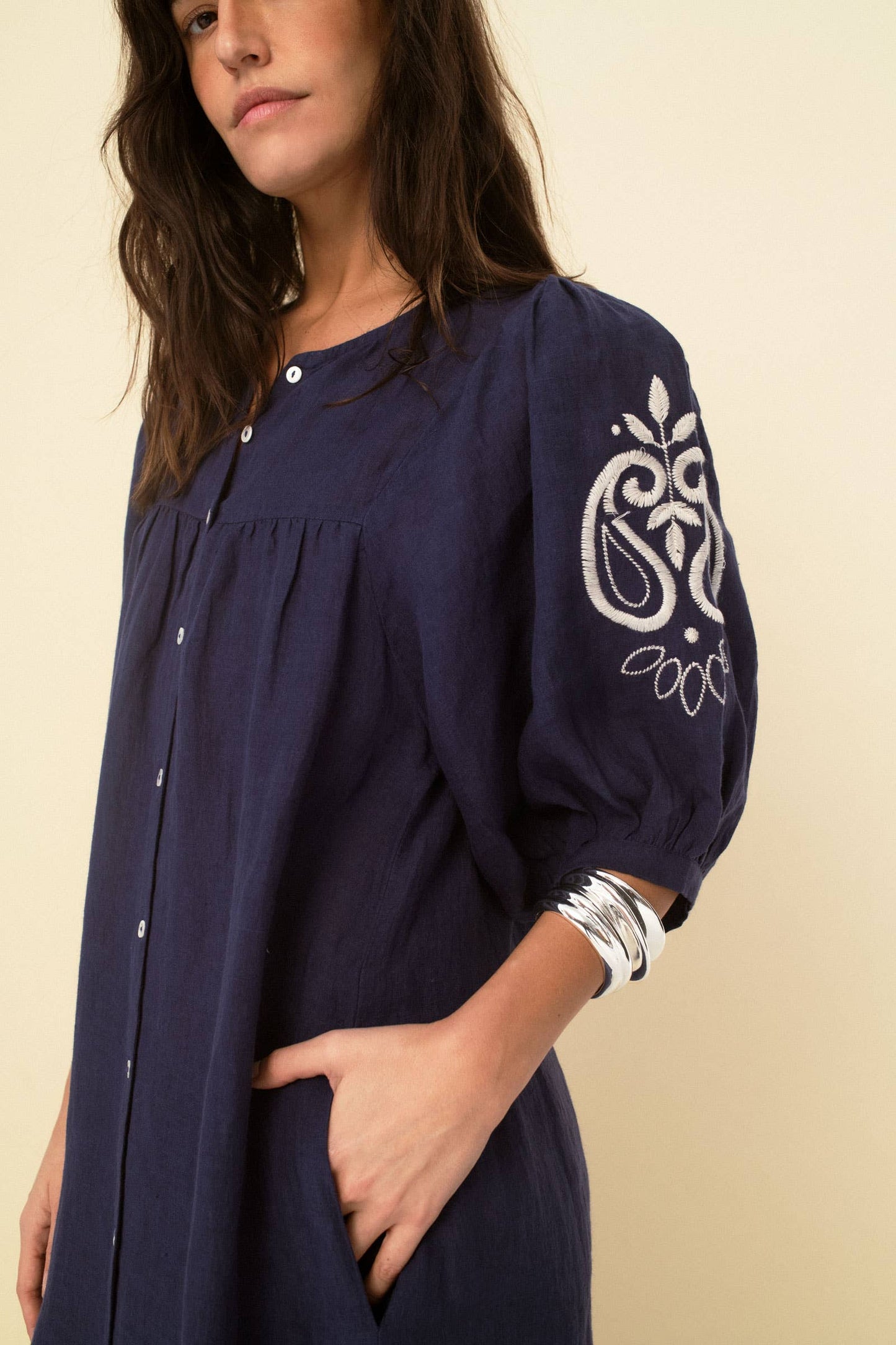 Sofia dress navy