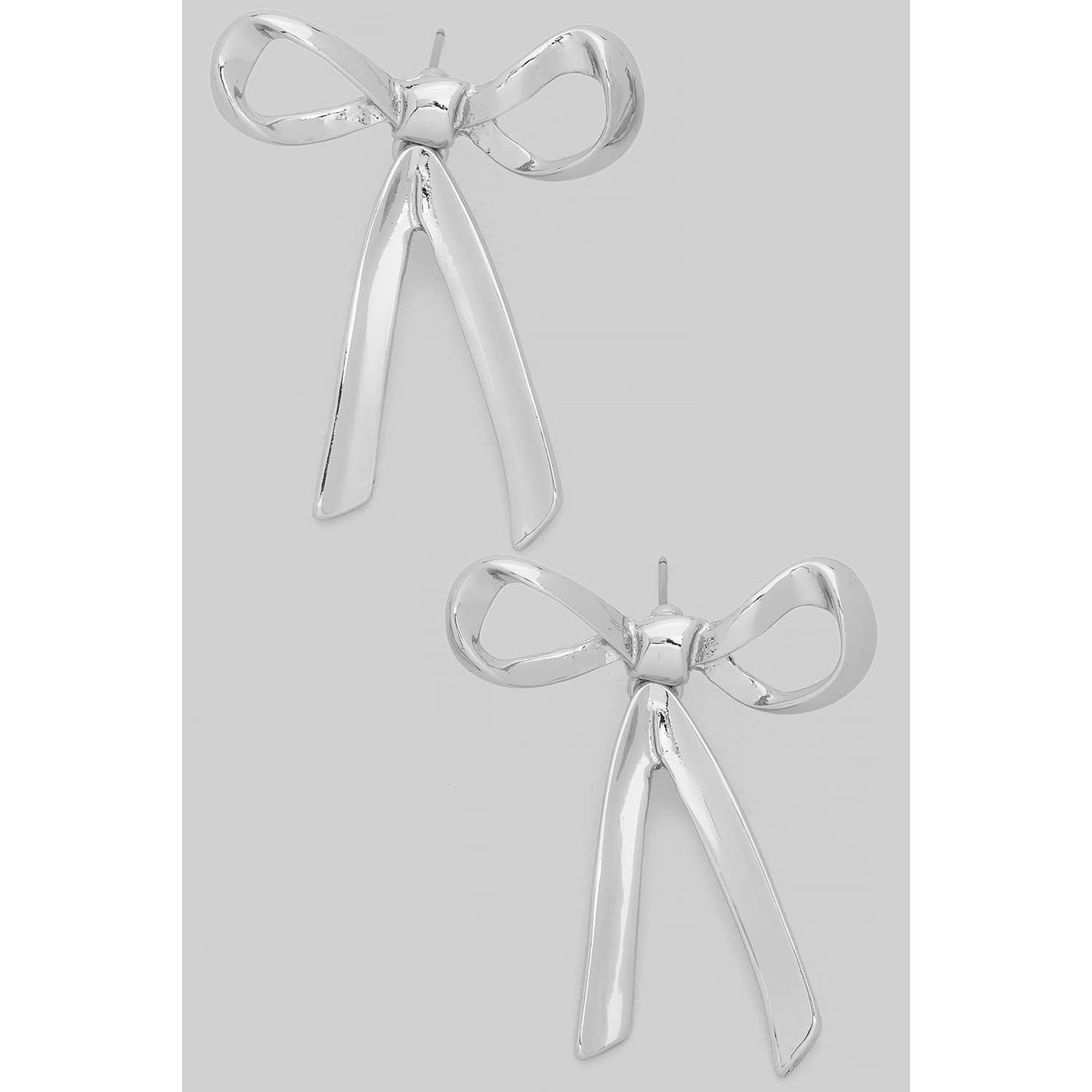 Dangling Bow Post Earrings