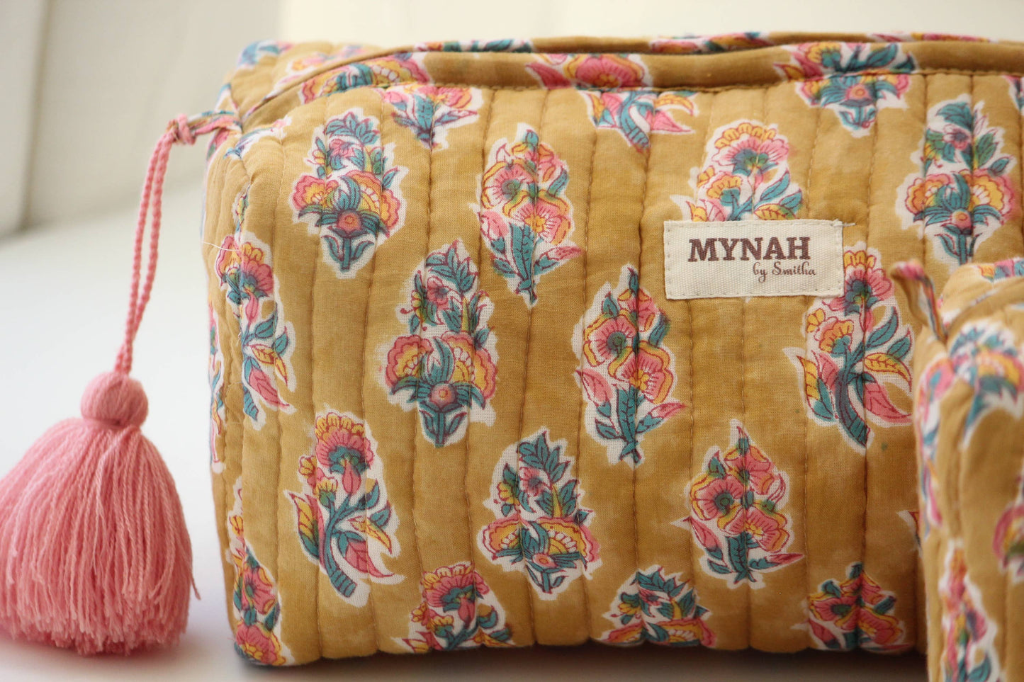Henna motif print travel/makeup/organizer/wet bag-Set of 3 - alternate product view at Vogue Villa