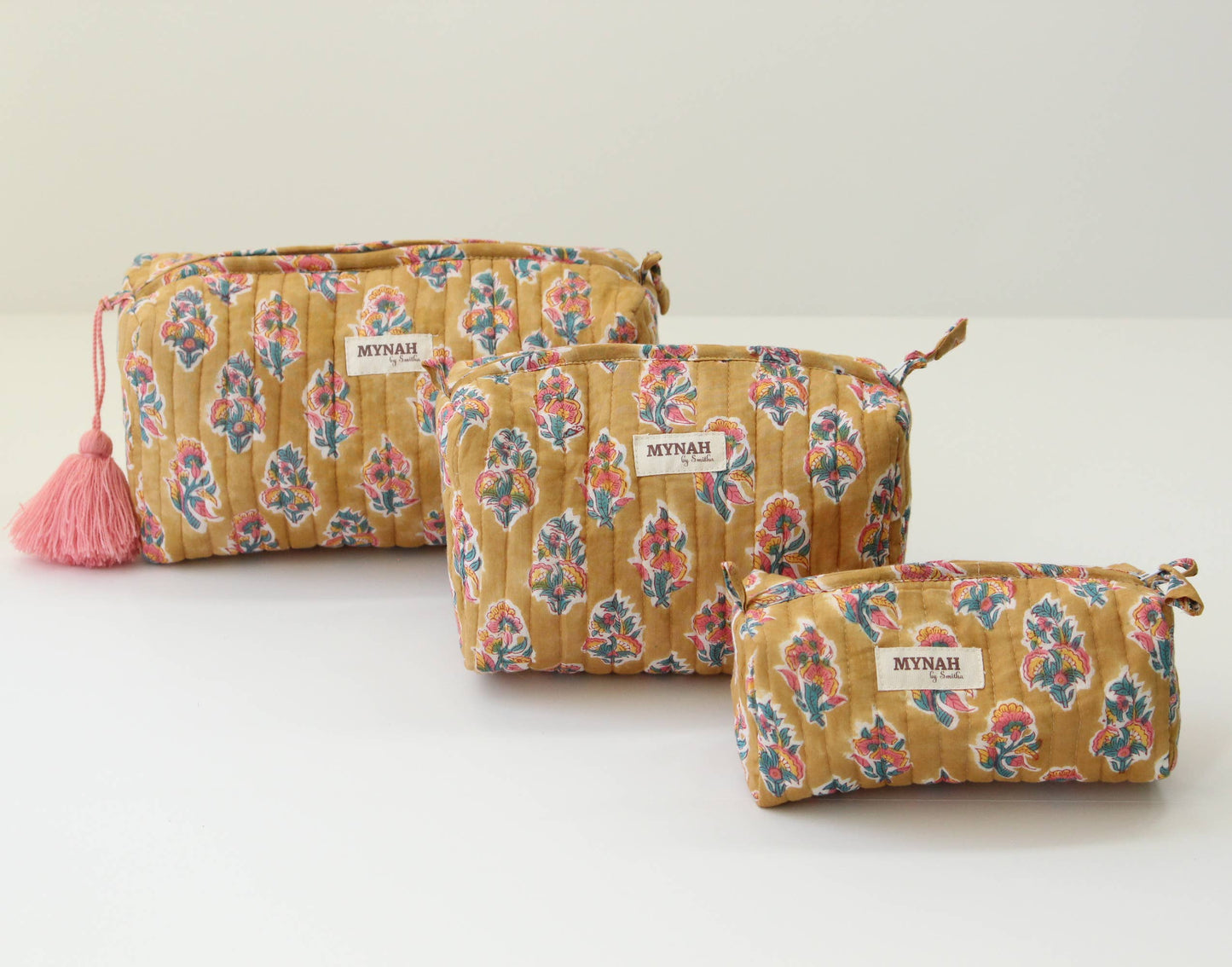 Henna motif print travel/makeup/organizer/wet bag-Set of 3 - alternate product view at Vogue Villa