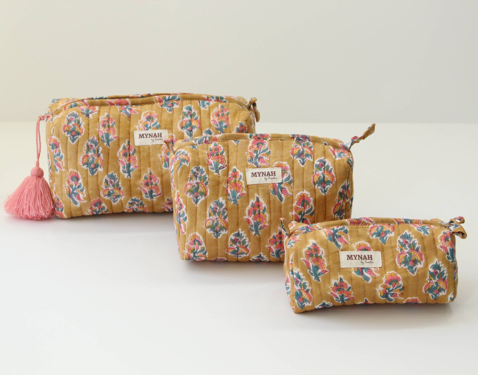Henna motif print travel/makeup/organizer/wet bag-Set of 3 - alternate product view at Vogue Villa