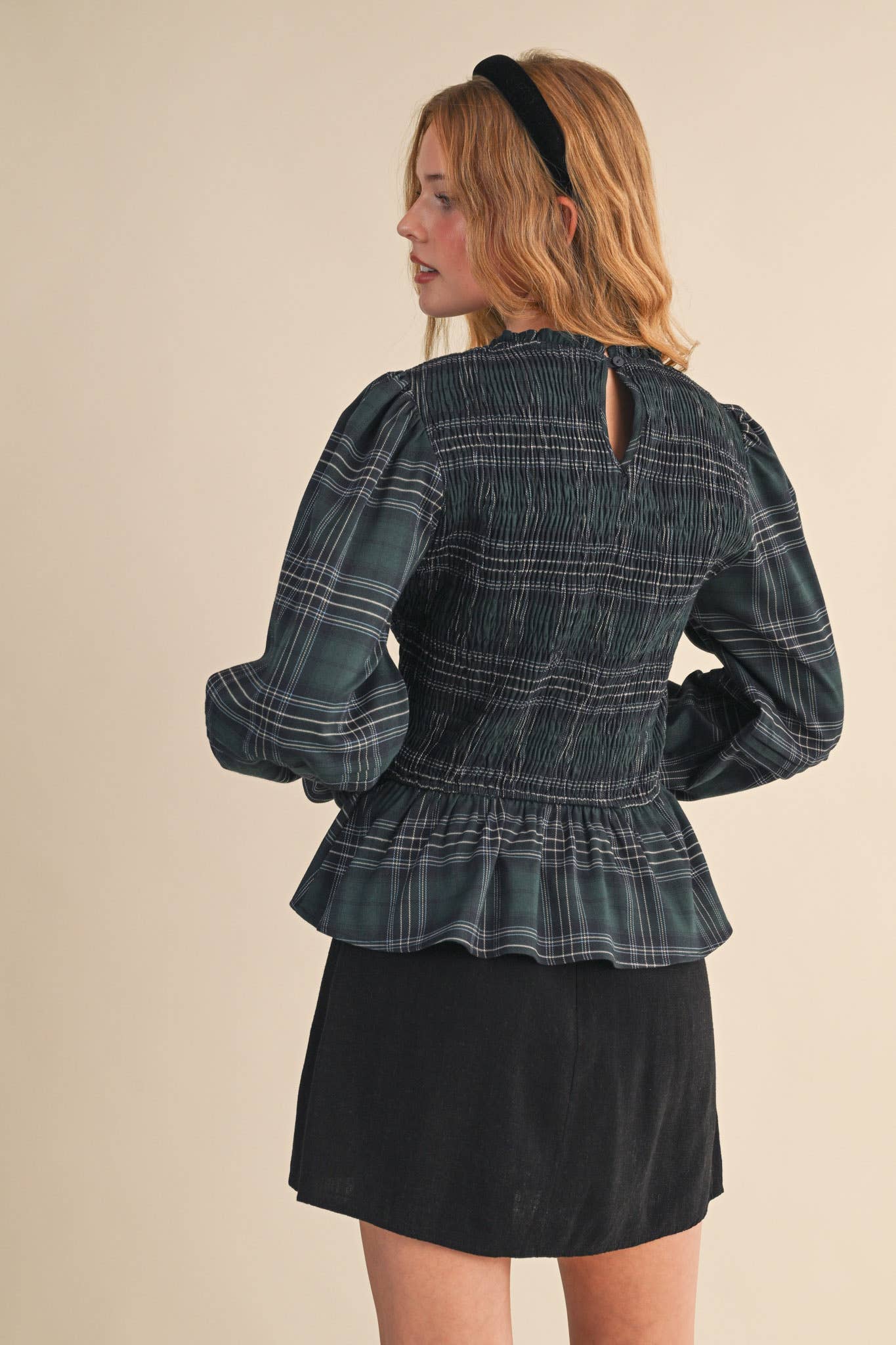 The Highland Smocked Peplum Top