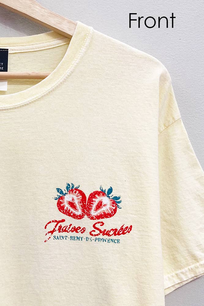 French Strawberries Graphic Tee