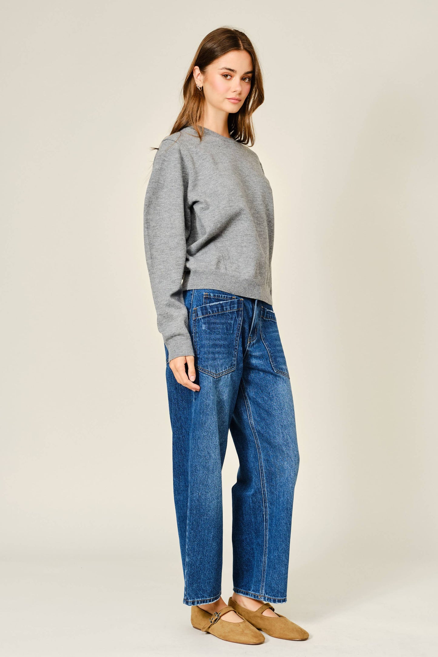 Utility Semi Barrel Jeans