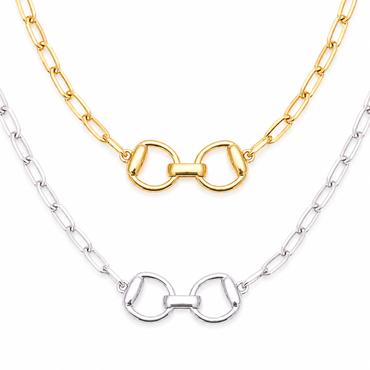 Equestrian Pendant Chain Necklace