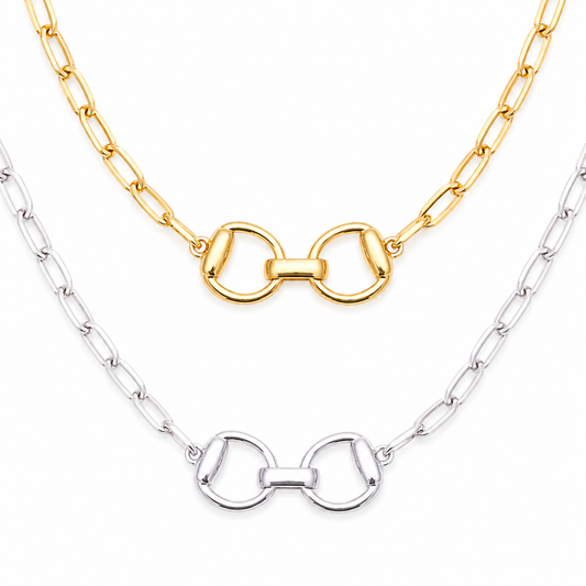 Equestrian Pendant Chain Necklace