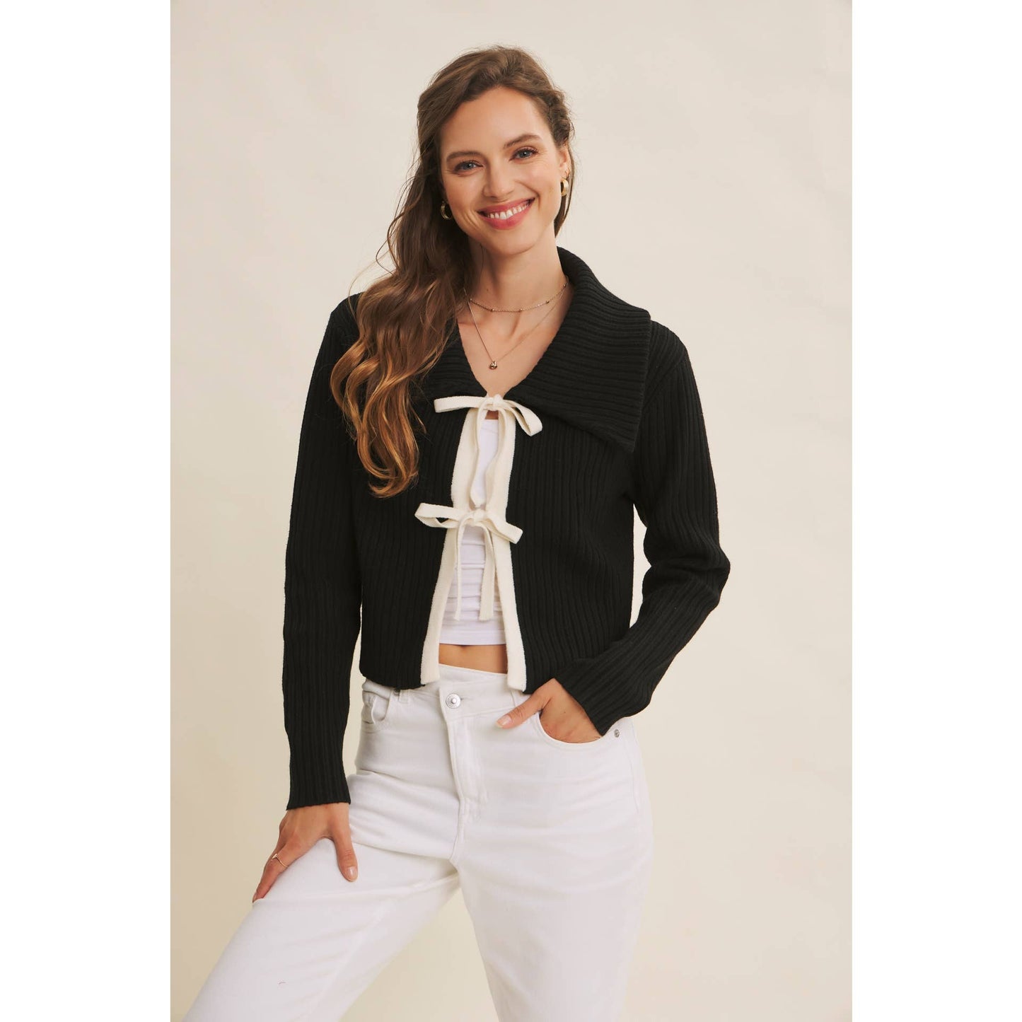The Ellery Bow Cardigan