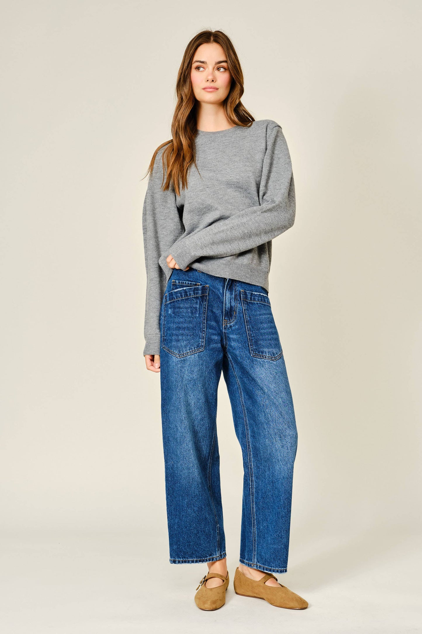 Utility Semi Barrel Jeans