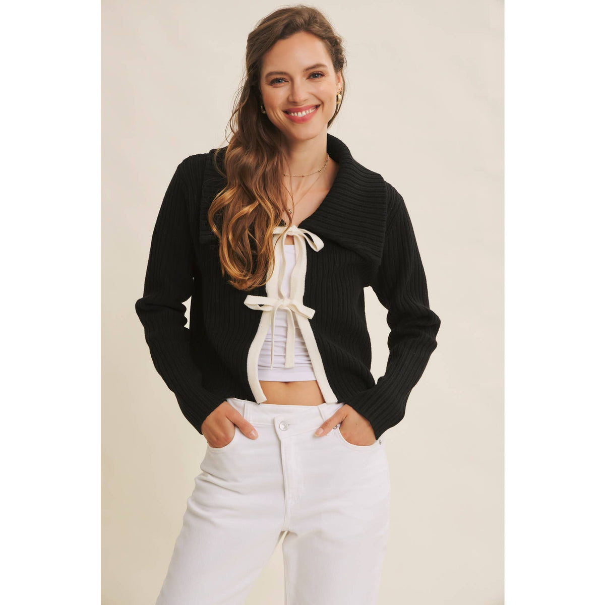 The Ellery Bow Cardigan
