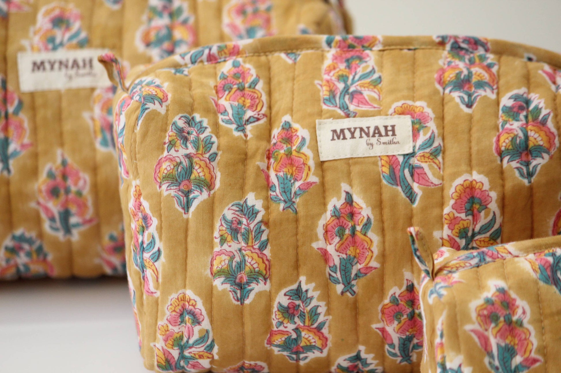 Henna motif print travel/makeup/organizer/wet bag-Set of 3 - alternate product view at Vogue Villa
