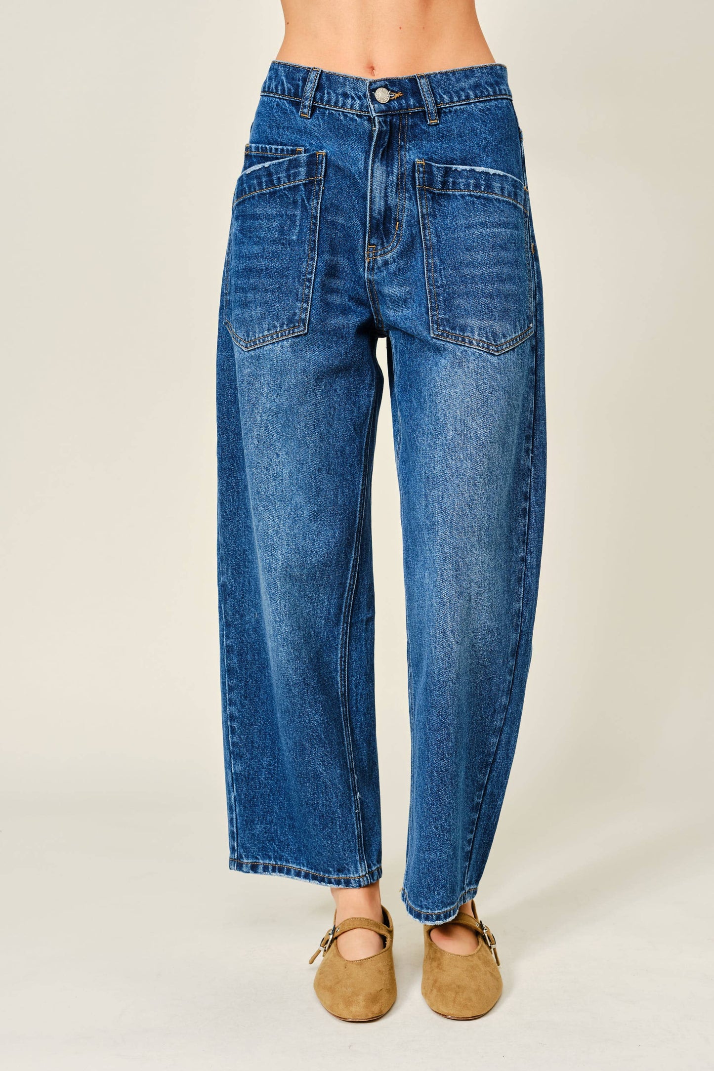 Utility Semi Barrel Jeans