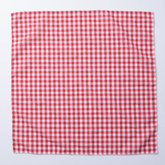 Gingham Cotton Bandana Scarf