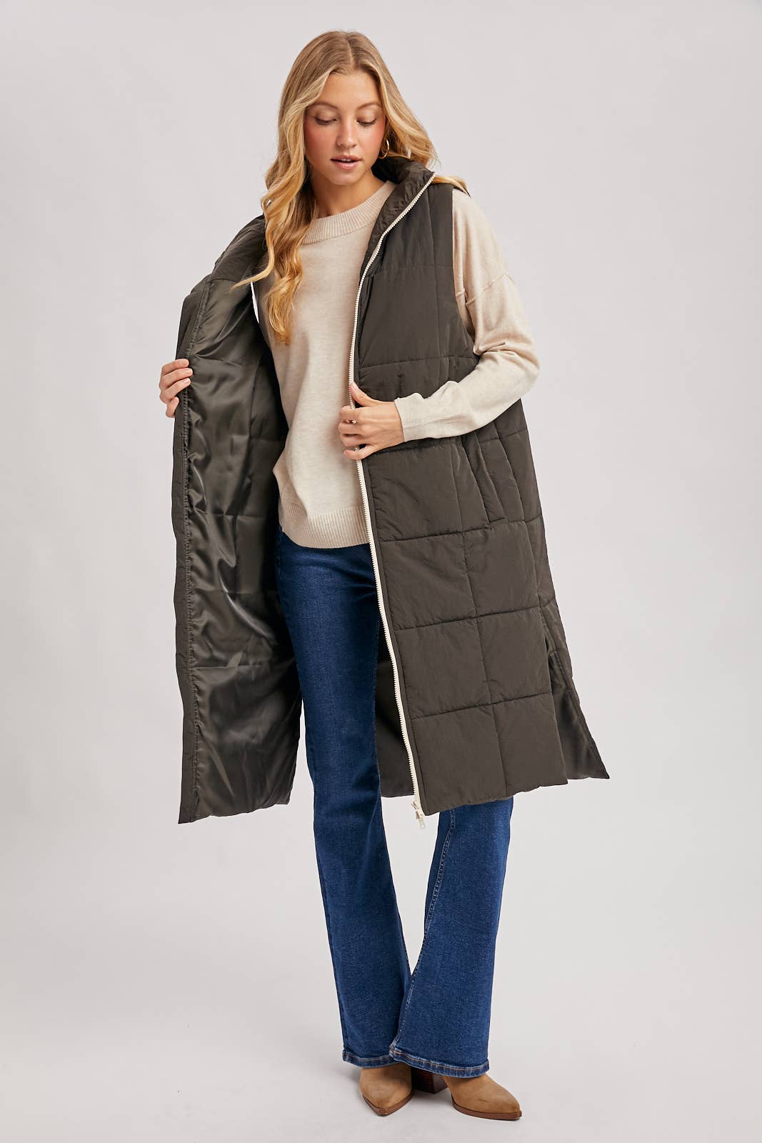 Long Puffer Vest