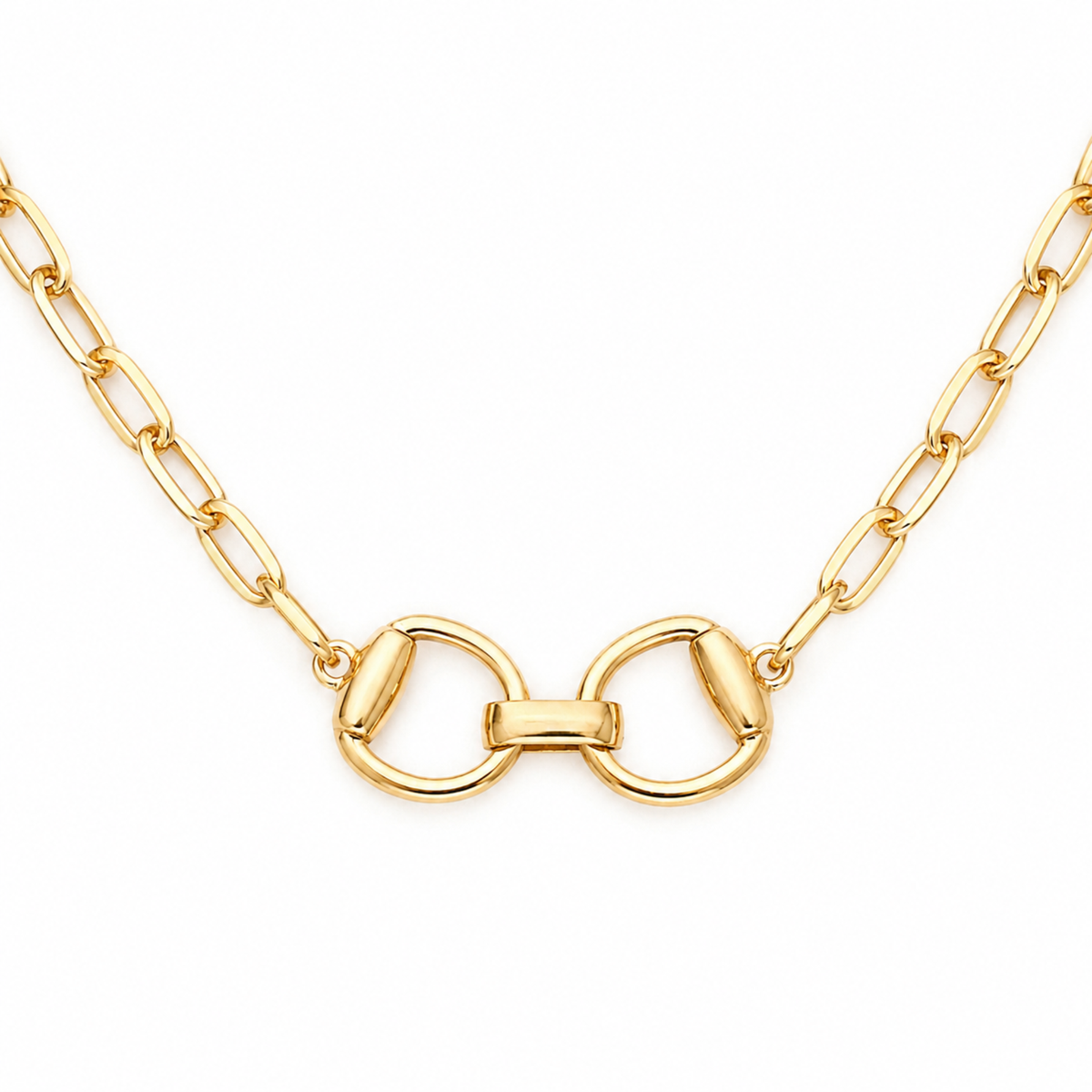 Equestrian Pendant Chain Necklace