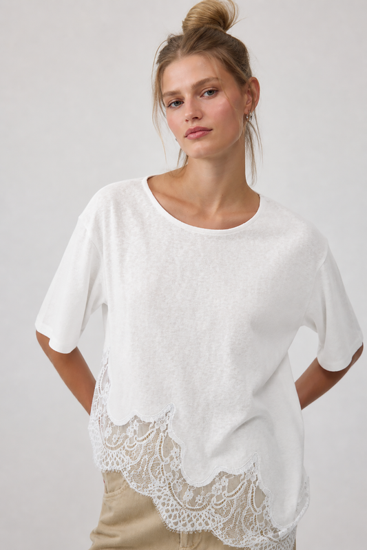 The Lace Whisper Tee