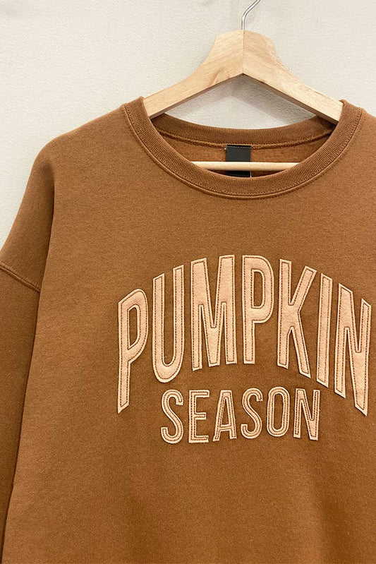 Pumpkin Season Applique Sweatshirt