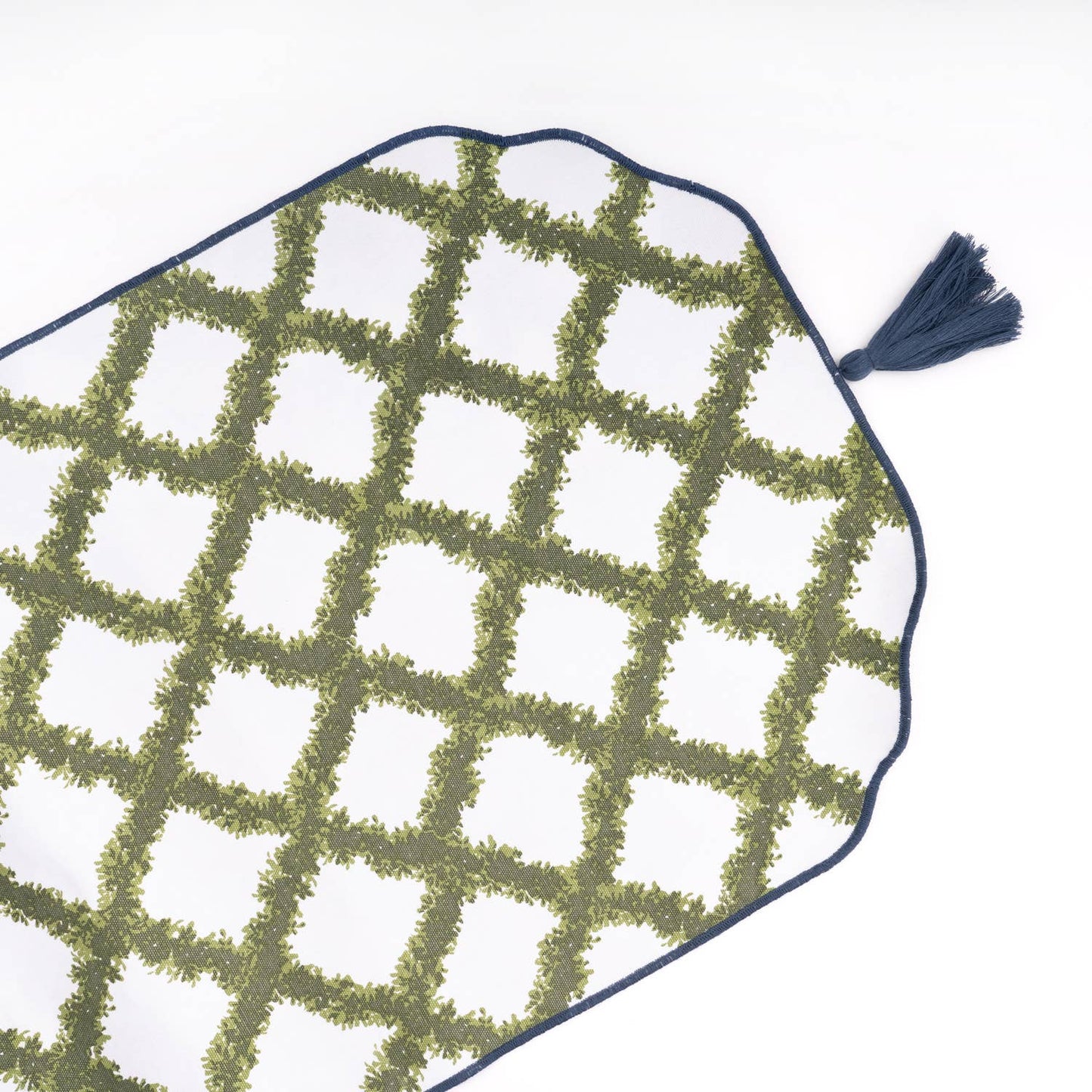 Poinsettias Reversible Tassel Table Runner