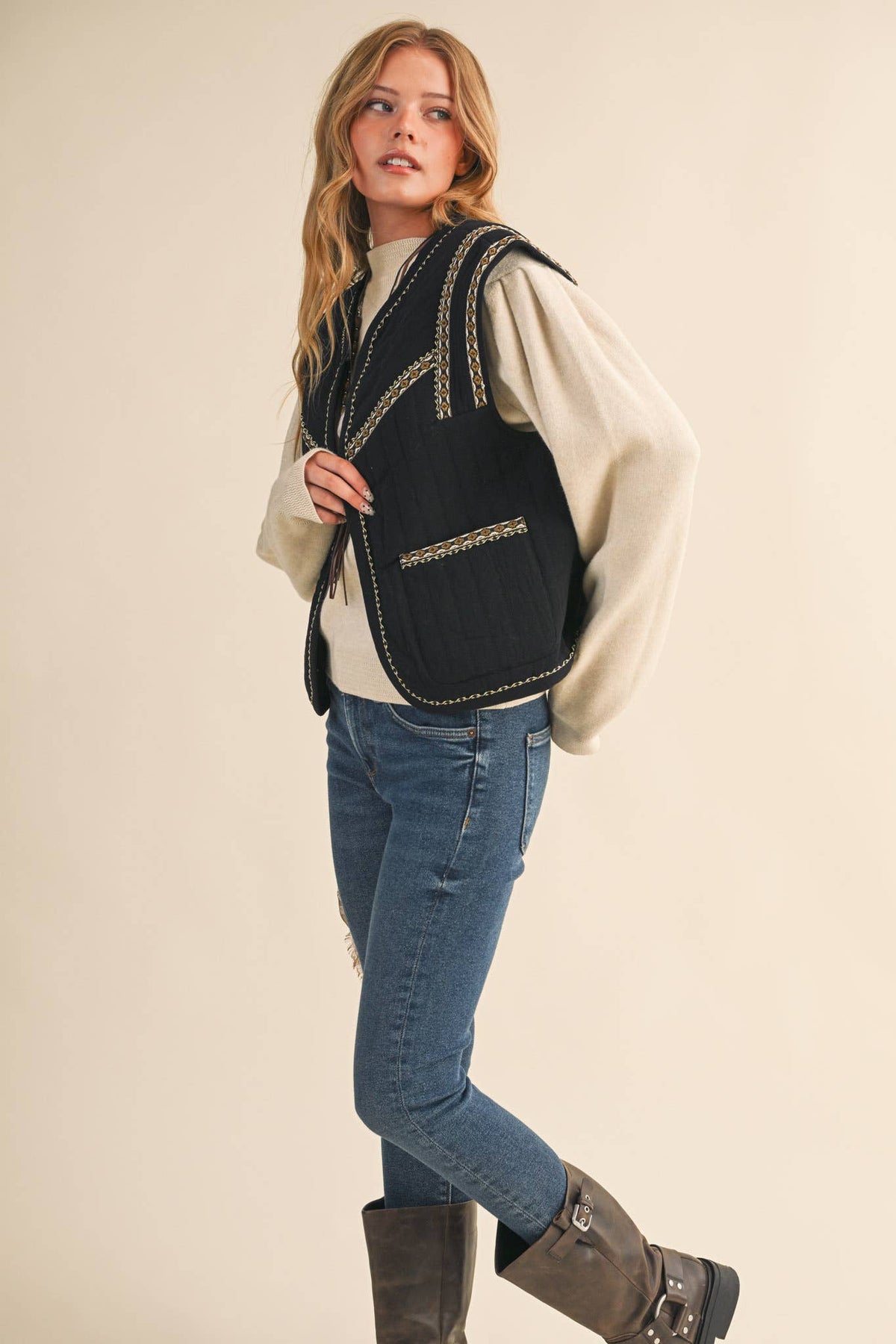 The Bridger Embroidered Vest