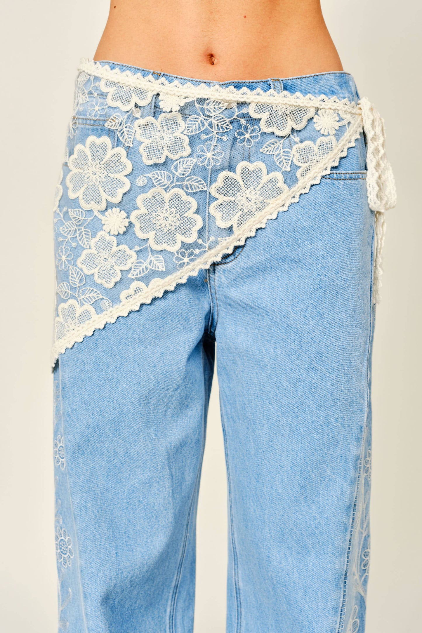 Scarf Lace Wrap Skirt