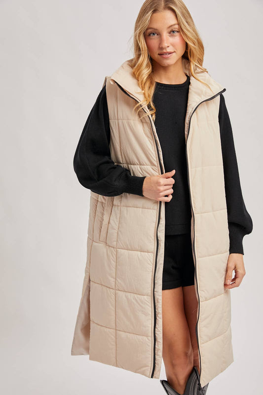 Long Puffer Vest