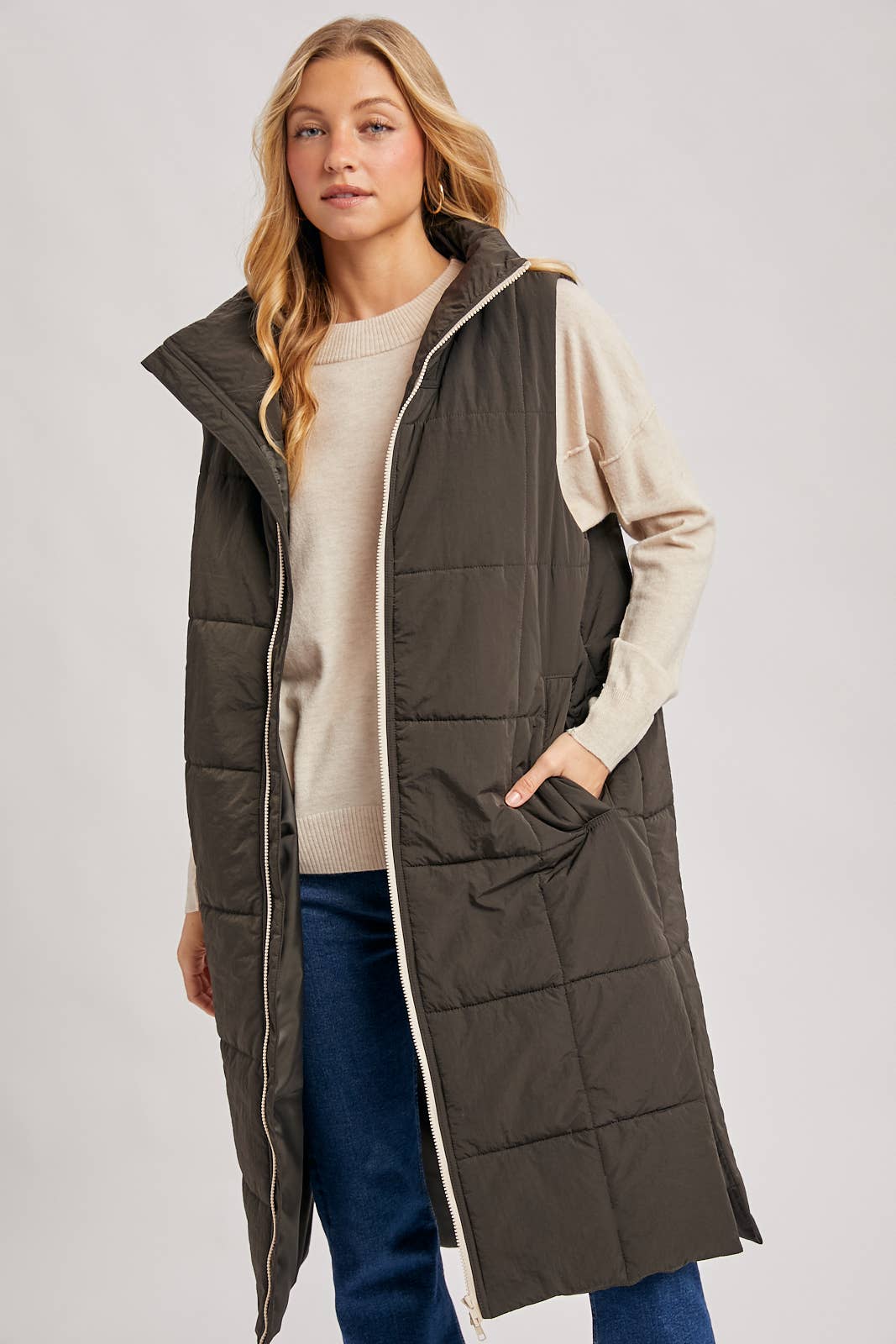 Long Puffer Vest