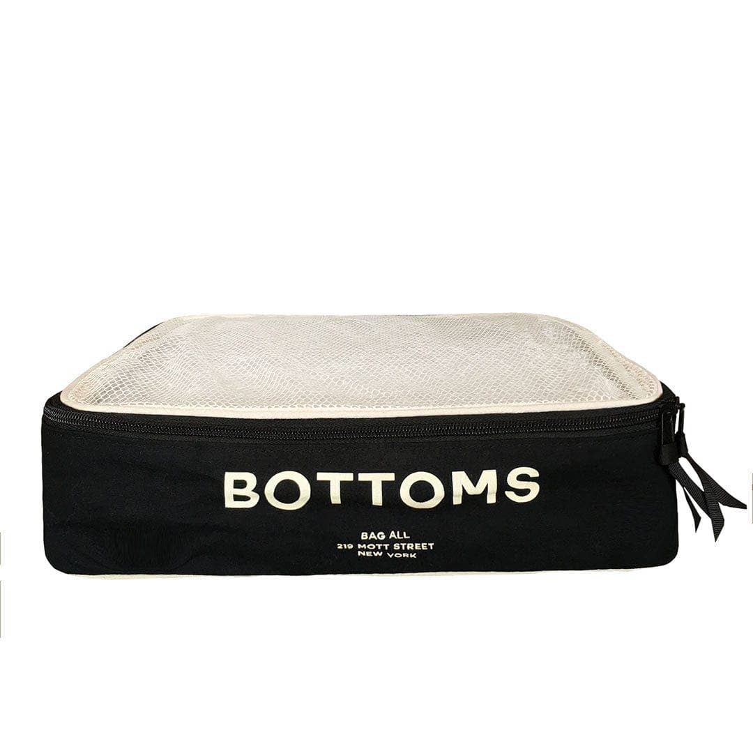 Cotton Packing Cubes, Print, 3-pack Black