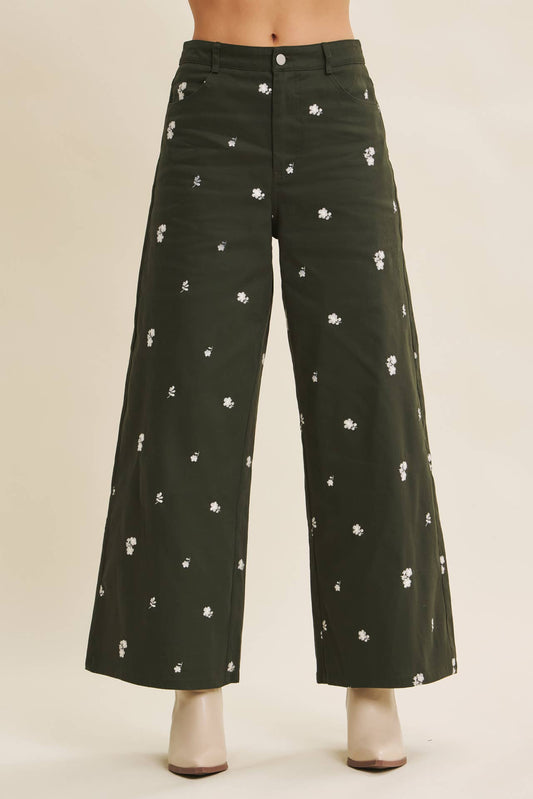 Autumn Bloom Wide Leg Pant